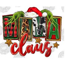 Christmas Mama Claus Png Sublimation Design, Christmas Png, Merry Christmas Clipart, Mama Christmas Png, Happy New Year