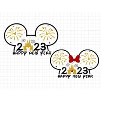 Happy New Year 2023 Svg, New Year Svg, Magic Castle New Year Svg, Family Vacation, New Year Trip Svg, Mouse New Year Svg