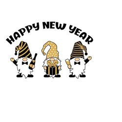 Happy New Year Gnomes svg, png, jpg, ai, eps, dxf