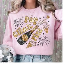 2024 New Year Glitter Sequins PNG Holidays, Happy New Year 2024 PNG, Disco New Year Sublimation Design Download, Boujee