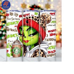 Boujee Christmas Leopard 20oz Tumbler Design Png, Stanley Christmas Retro 20oz Straight And Tapered Tumbler Wrap Design