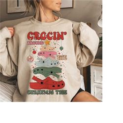 Christmas Png, Retro Christmas PNG, Funny Holiday Shirt Sublimation, Crockin&39 Around The Christmas Tree PNG, Vintage W
