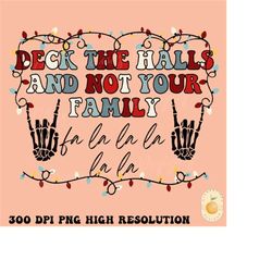 Deck the halls png, Happy Holidays png, Christmas sublimations, Retro Christmas png,RockNRoll Christmas png,Holiday pn,