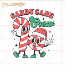 Candy Cane Crew Png, Retro Christmas Png, Candy Cane Png, Kids Christmas Crew T-Shirts, Retro Christmas Png, Christmas S