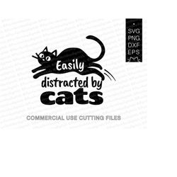 Running cat SVGEasily distracted by cats svgBlack Cat svg with commercial licencePlaying cat svg cutting files for Circu