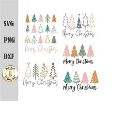 Christmas Trees PNG, Merry Christmas SVG,  Boho Christmas svg, Christmas trees jumper svg, Christmas shirt svg, Christma
