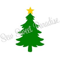Christmas Tree SVG, Christmas SVG, Christmas Tree Star SVG, Digital Download, Cut File, Sublimation, Clipart (svg/dxf/pn