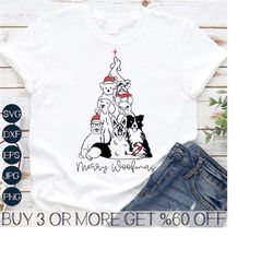 Dog Christmas SVG, Merry Woofmas SVG, Dog Christmas Tree SVG, Dog Mom Svg, Dog Lover Png, Svg File for Cricut, Sublimati