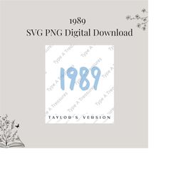 Blue 1989 SVG PNG| Swiftie Inspired Taylors Version Eras Tour Merch