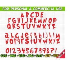 Grinch Font Svg | Grinch Otf, ttf | Grinch Alphabet | Clip art | Cutting files | For Cricut Silhouette File | Digital In