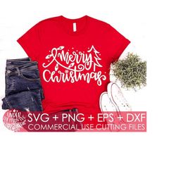 Merry Christmas SVG / Merry Christmas DXF, Christmas SVG / Svg Files, Cricut Cut Files, Silhouette Cut File