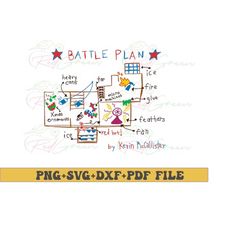 Battle Plan Digital Files - Design Files - Cricut - SVG - Silhouette Cameo - PNG - EpS - PDF - DxF