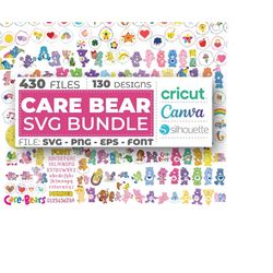 Care Bears Svg Bundle, Layered Design, Vector Files, SVG for Cricut, Clipart, Svg For Files, Care Bears Png, Instant Dow