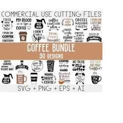 Coffee SVG Bundle, Funny Coffee SVG, Coffee Quote Svg, Caffeine Queen, Coffee Lovers, Coffee Obsessed, Mug Svg, Coffee m