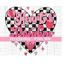 Heart Breaker PNG, Digital Download, Sublimation, Sublimate, valentines day, heart, love, checker, trendy,