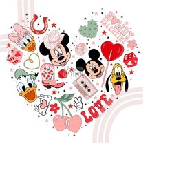 Western Magical Valentines Day Sublimation Designs, Mouse Magical Valentines Day Tshirt png, Love Sublimation png
