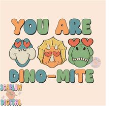 You Are Dino Mite PNG-Valentine&39s Day Sublimation Digital Design Download-boy valentine&39s day png, heart eyes png, b