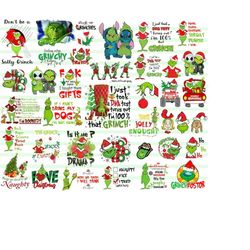 100 Files The Grinch Png Bundle, Merry Grnichmas Png, Retro Grinch Png, Christmas Sublimation, Digital Sublimation, Uniq