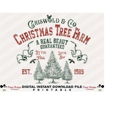 Griswold Christmas Tree Farm PNG, Family Christmas PNG, Christmas Movie PNG, Retro Christmas Png, Merry Christmas Png, D