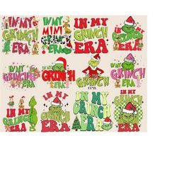 In My Grich Era Png, Grinch Png, Christmas Png, Retro Christmas png, Christmas Png, Sublimation Png, Christmas Sublimati