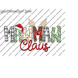 Merry Christmas Png, Mawmaw Claus png, Retro Christmas png, Christmas Sublimation, Sublimation Design, Png For Shirt, Ch
