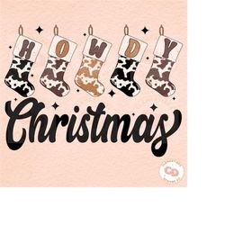 Howdy Christmas png- Christmas png,Western Christmas png,Christmas sublimations,Retro Christmas png,Trendy png,Cowboy Ch