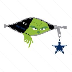 Funny Grinch Ew Haters Dallas Cowboys Logo Svg