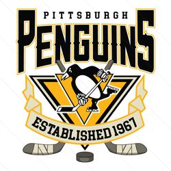 Pittsburgh Penguins Hockey 1967 Svg Digital Download
