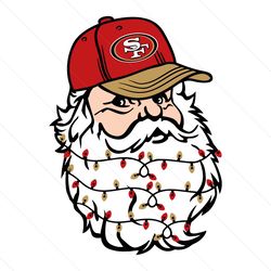 Santa San Francisco 49ers Football Svg Digital Download