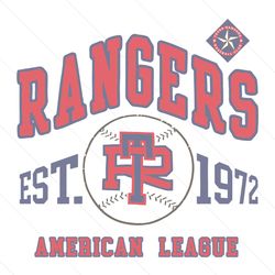 Vintage Texas Rangers American League Svg