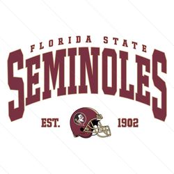 Vintage Florida State Seminoles 1902 Football Svg