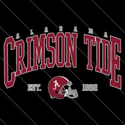 Vintage Alabama Crimson Tide Football Svg