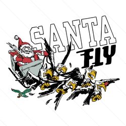 Philadelphia Eagles Christmas Fly Santa Fly Svg