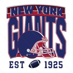 New York Giants Football Est 1925 Svg Digital Download
