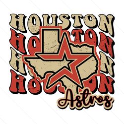Houston Astros Map Baseball Svg Cricut Digital Download