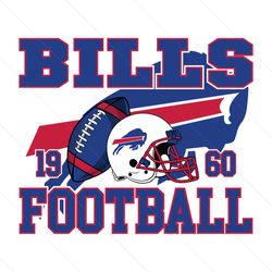 Vintage Bills Football Helmet SVG Digital Download