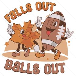 falls out balls out football tis the season svg