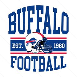 Retro Buffalo Football Helmet Svg Digital Download
