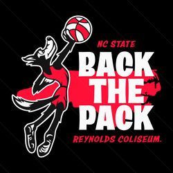 NC State Basketball Back The Pack Reynolds Coliseum SVG