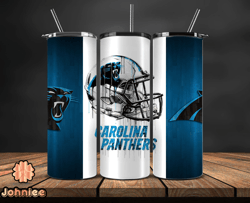 Carolina Panthers Tumbler Wrap, NFL Logo Tumbler Png, NFL Design Png-22