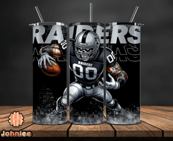 Las Vegas Raiders NFL Tumbler Wraps, Tumbler Wrap Png, Football Png, Logo NFL Team, Tumbler Design 17