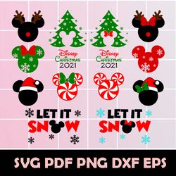 Mickey Christmas SVG, Mickey Christmas Png, Mickey Christmas Clipart, Mickey Christmas Eps, Mickey Christmas Dxf, Mickey