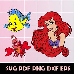 Ariel SVG Bundle, Ariel Mermaid Svg, Ariel Mermaid Clipart, Ariel Mermaid Vector, Ariel Mermaid Png, Ariel Mermaid Eps