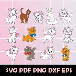 Aristocats svg, Marie Svg, Aristocats Clipart, Aristocats Vector, Aristocats png, Aristocats Eps, Aristocats Dxf