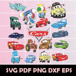 Cars SVG Bundle, Cars Bundle, Cars Clipart, Cars Vector, Cars Svg, Cars png, Cars Dxf, Cars Eps, Macqueen Svg, Macqueen
