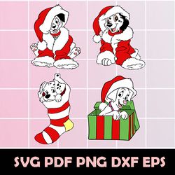 Dalmations SVG, Dalmations Christmas Svg, Dalmations Santa Svg, Dalmations Clipart, Dalmations Vector, Dalmations Cricut