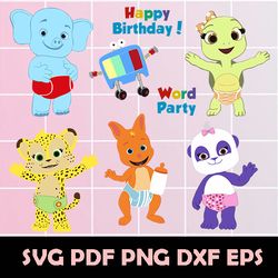 Word Party, Word Party SVG, Word Party Clipart, Word Party Vector, Word Party png, Word Party eps, Word Party Dxf