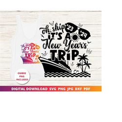 New Year&39s Cruise Svg, Family Cruise, Matching Family Shirts, Happy New Year Svg, New Year Cruise,  Family Vacation, C