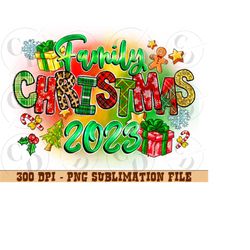 Family Christmas 2023 Png Sublimation Design, Happy New Year Clipart, Christmas Png, Merry Christmas Png, Family Christm