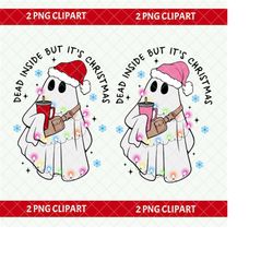 PNG Ghost Dead Inside But Its Christmas Boojee PNG, Pink Bougie Ghost Png, Funny Christmas Ghost, Beltbag Ghost PNG, Boo